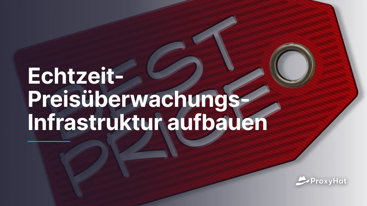 Echtzeit-Preisüberwachungs-Infrastruktur aufbauen