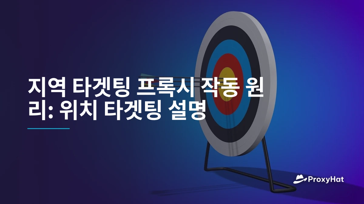 지역 타겟팅 프록시 작동 원리: 위치 타겟팅 설명