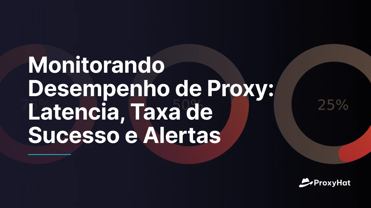 Monitorando Desempenho de Proxy: Latencia, Taxa de Sucesso e Alertas