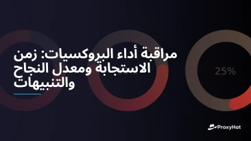 مراقبة أداء البروكسيات: زمن الاستجابة ومعدل النجاح والتنبيهات