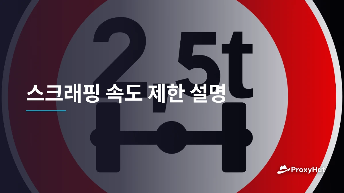 스크래핑 속도 제한 설명