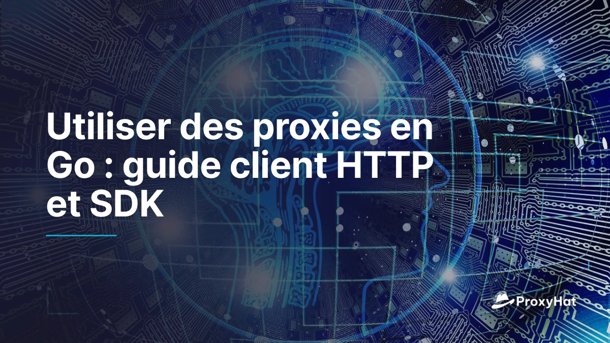 Utiliser des proxies en Go : guide client HTTP et SDK